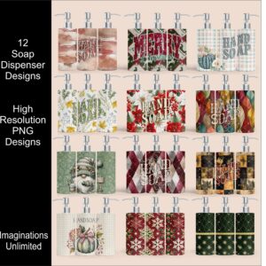 Soap Dispenser Sublimation Designs