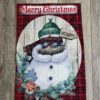 Merry Christmas Snowman Garden Flag, Sublimation Design PNG File - Image 2